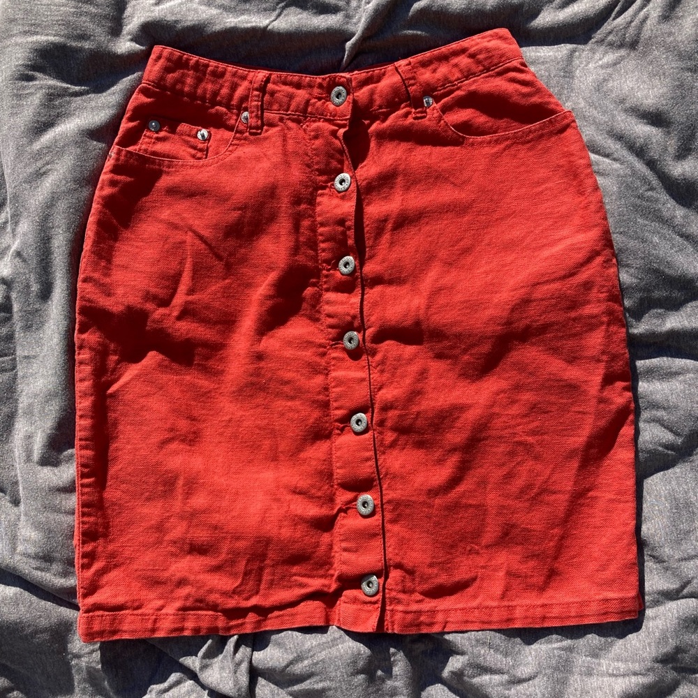 Vintage button down skirt